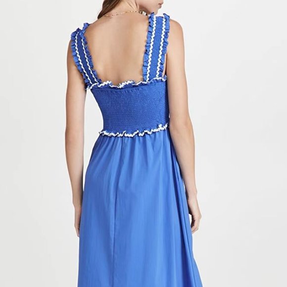 En Saison Smocked Sun Dress Blue - Picture 4 of 4